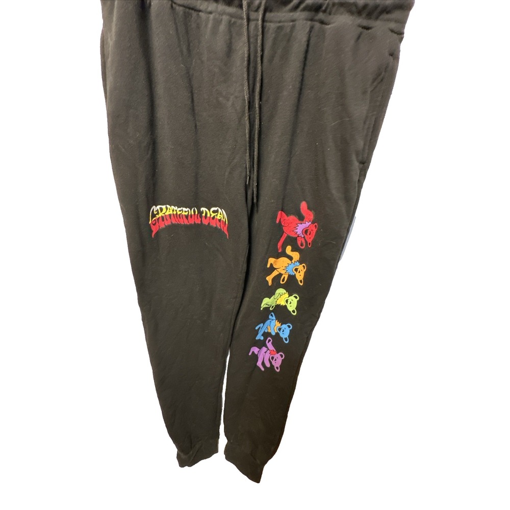Grateful Dead 2022 Dancing Bears Deadhead Black Sweatpants 2XL 44/46)  Stretch